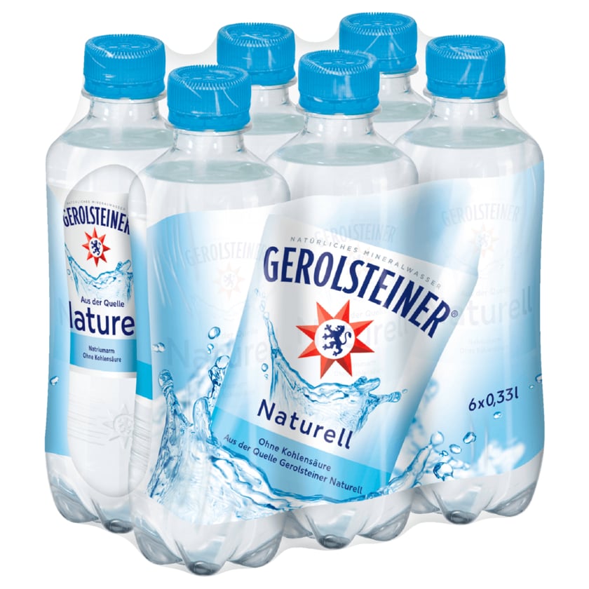 Gerolsteiner Mineralwasser Naturell 6x0,33l